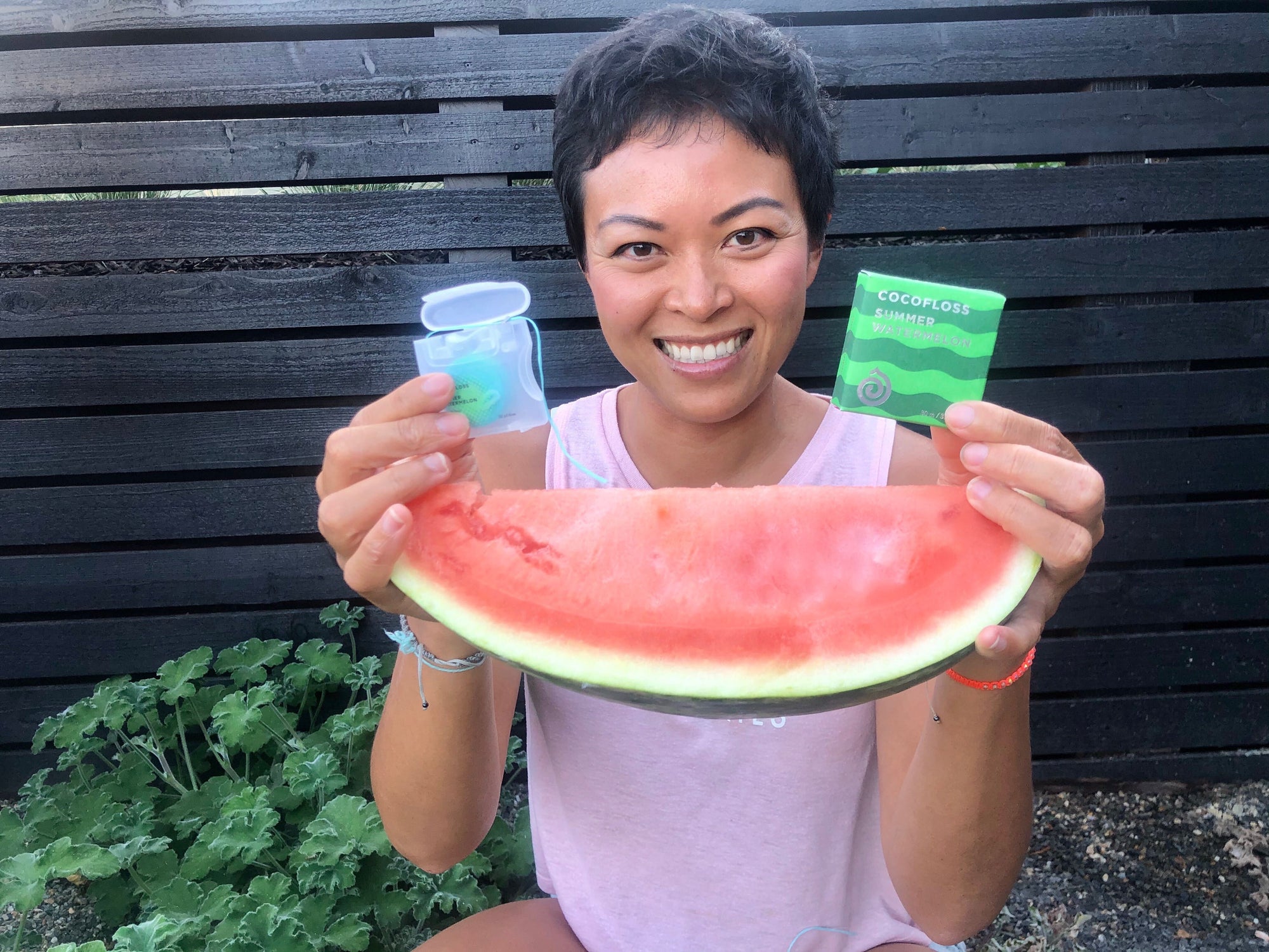 How to Slice a Watermelon with Cocofloss