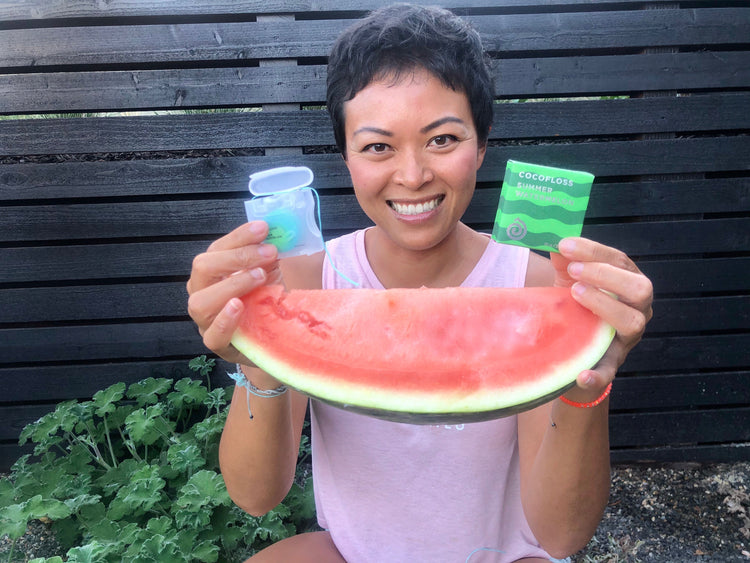 How to Slice a Watermelon with Cocofloss